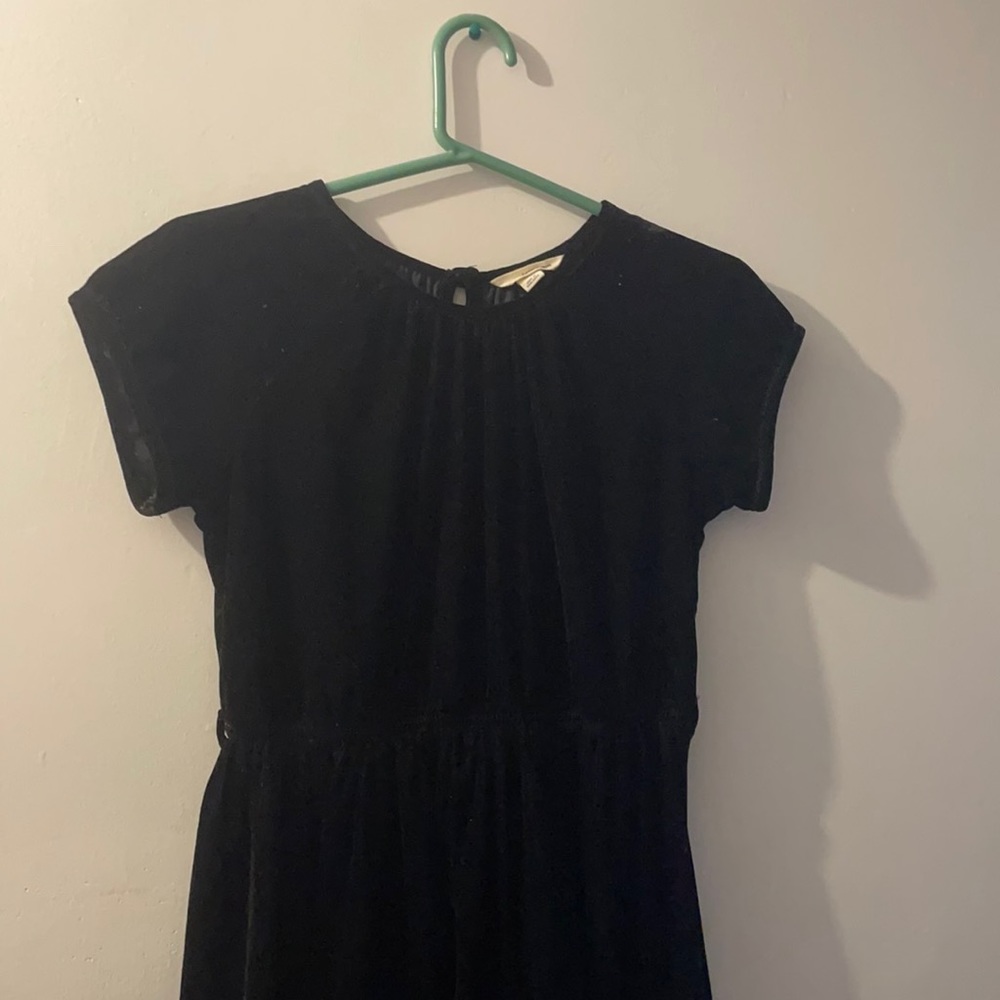 BLACK VELVET DRESS MEDIUM